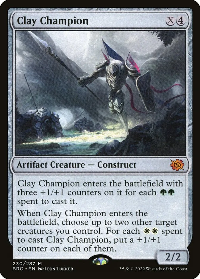 2022 The Brothers' War Clay Champion #230 mythic card image