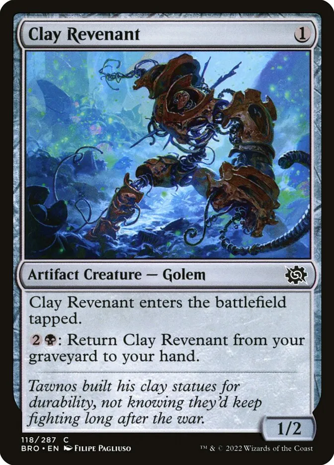 2022 The Brothers' War Clay Revenant #118 common card image