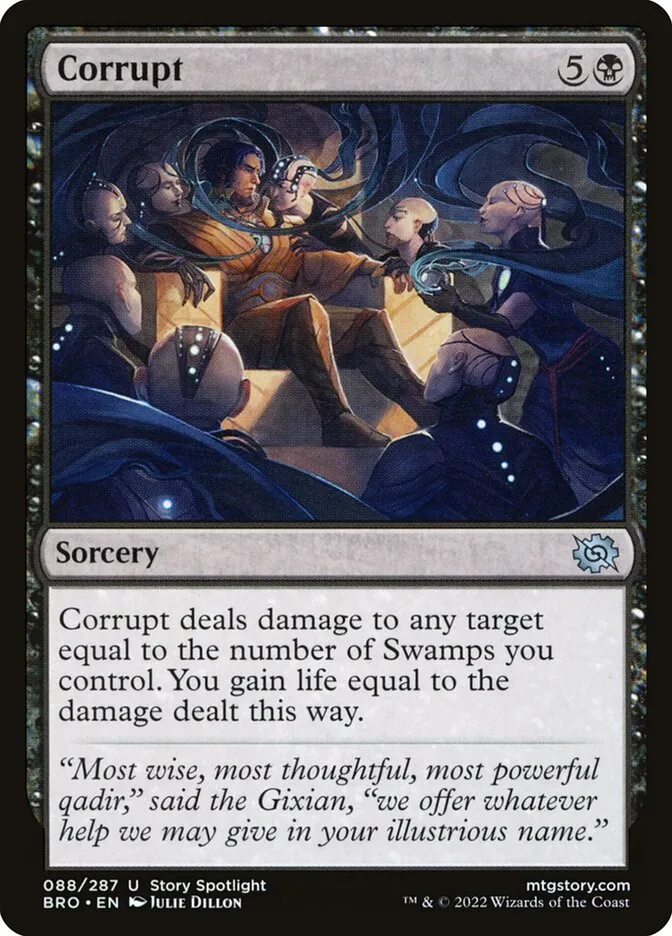 2022 The Brothers' War Corrupt #88 uncommon card image