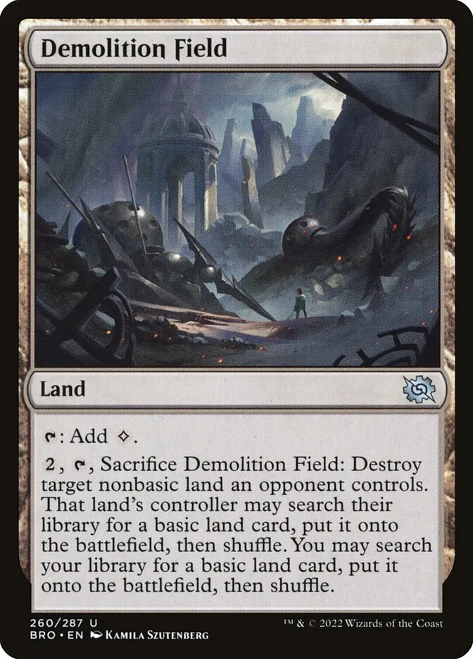 2022 The Brothers' War Demolition Field #260 uncommon card image