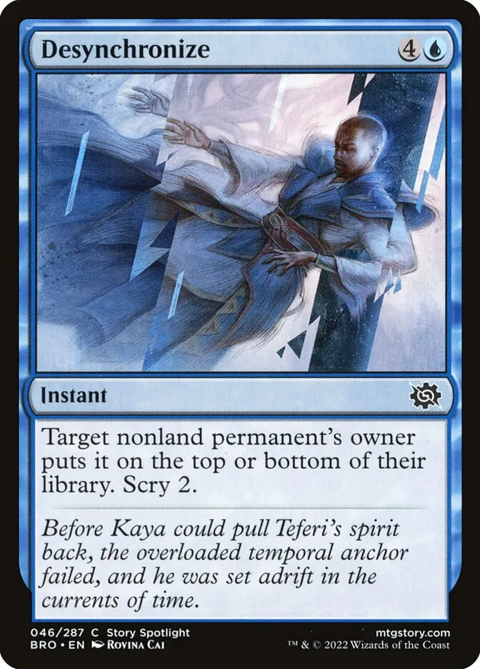 2022 The Brothers' War Desynchronize common #46 common card image