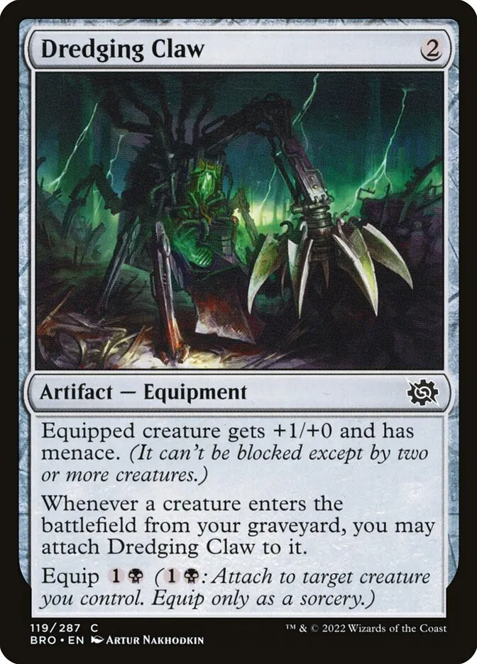 2022 The Brothers' War Dredging Claw common #119 common card image