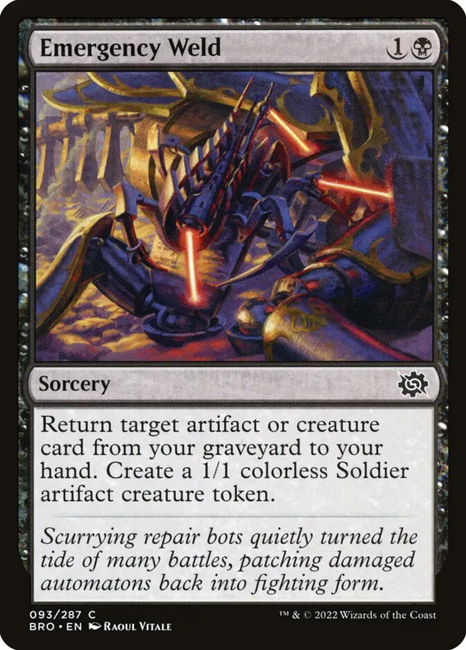 2022 The Brothers' War Emergency Weld #93 common card image