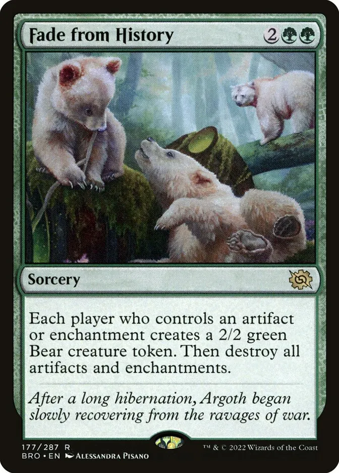 2022 The Brothers' War Fade from History #177 rare card image