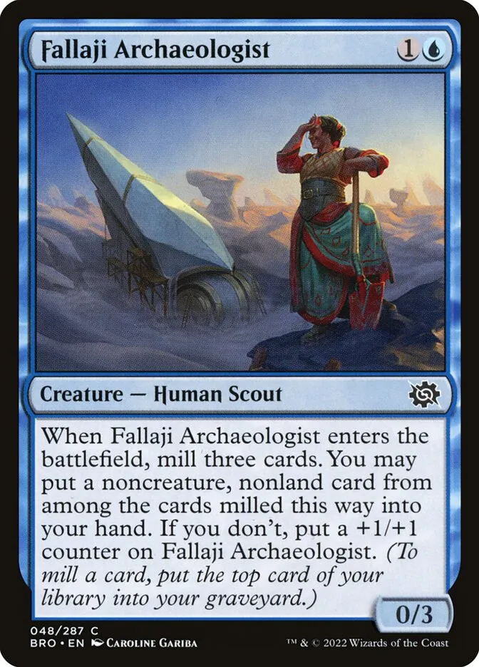 2022 The Brothers' War Fallaji Archaeologist common #48 common card image