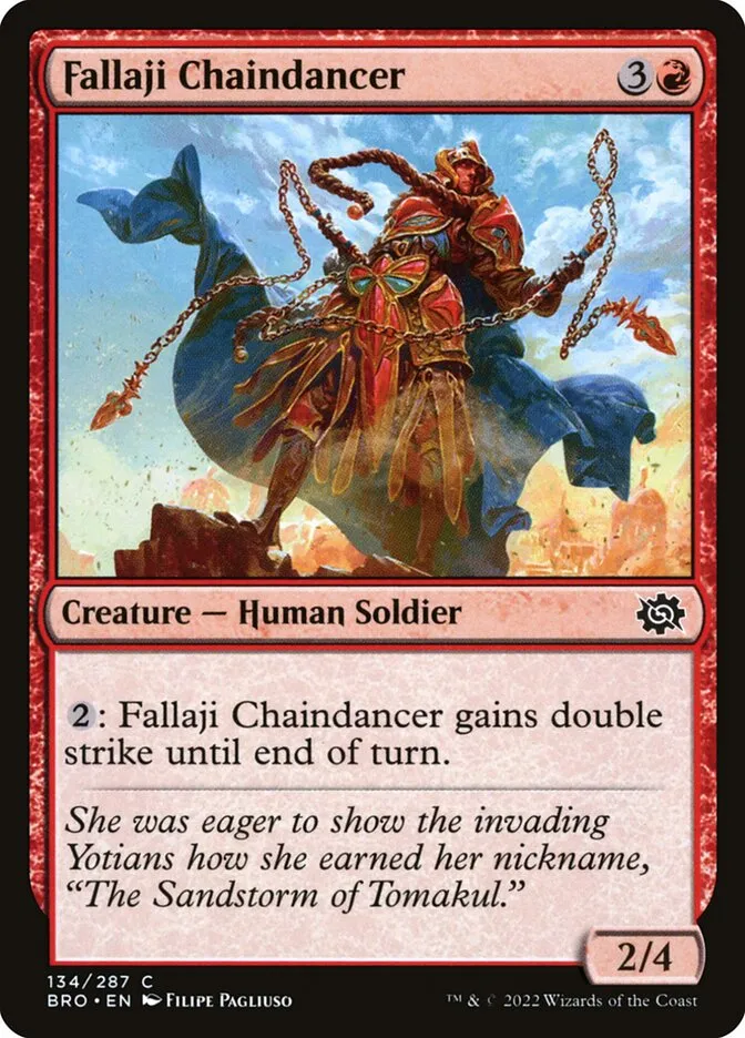 2022 The Brothers' War Fallaji Chaindancer #134 common card image