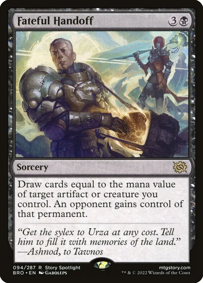 2022 The Brothers' War Fateful Handoff #94 rare card image