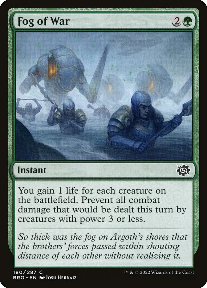 2022 The Brothers' War Fog of War #180 common card image