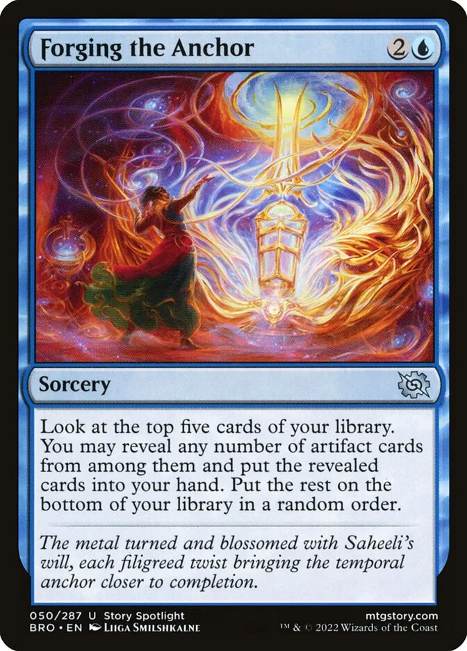 2022 The Brothers' War Forging the Anchor uncommon #50 uncommon card image