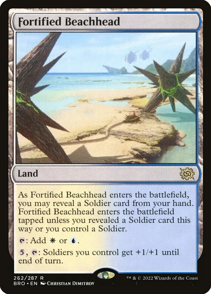 2022 The Brothers' War Fortified Beachhead #262 rare card image