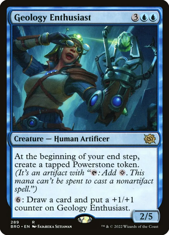 2022 The Brothers' War Geology Enthusiast #289 rare card image