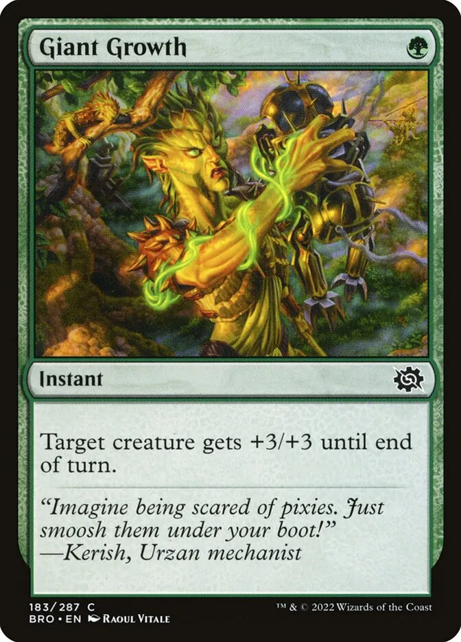 2022 The Brothers' War Giant Growth #183 common card image