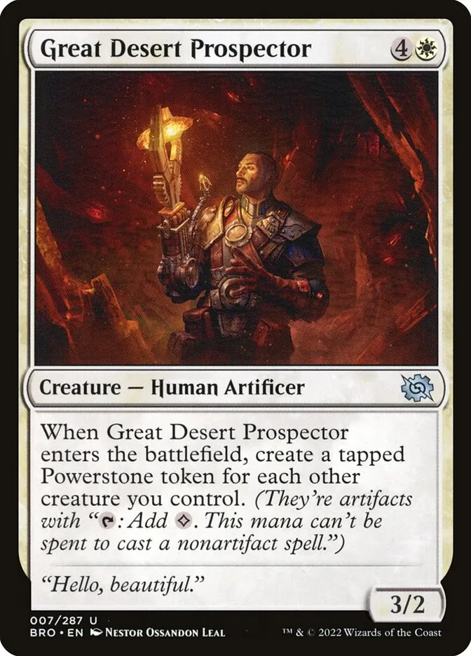 2022 The Brothers' War Great Desert Prospector uncommon #7 uncommon card image