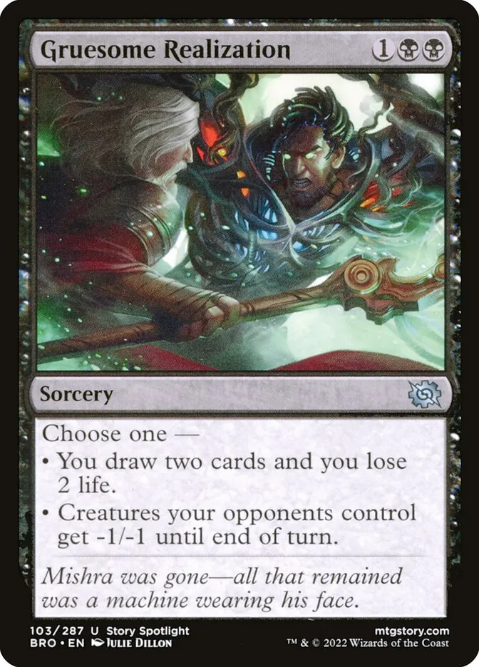 2022 The Brothers' War Gruesome Realization uncommon #103 uncommon card image