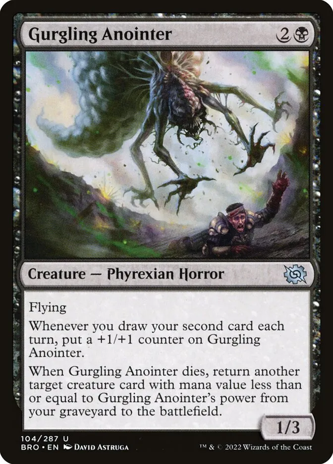 2022 The Brothers' War Gurgling Anointer uncommon #104 uncommon card image