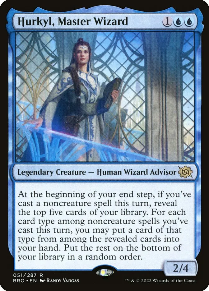 2022 The Brothers' War Hurkyl, Master Wizard rare #51 rare card image