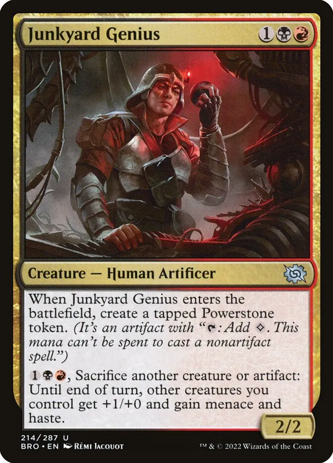 2022 The Brothers' War Junkyard Genius #214 uncommon card image