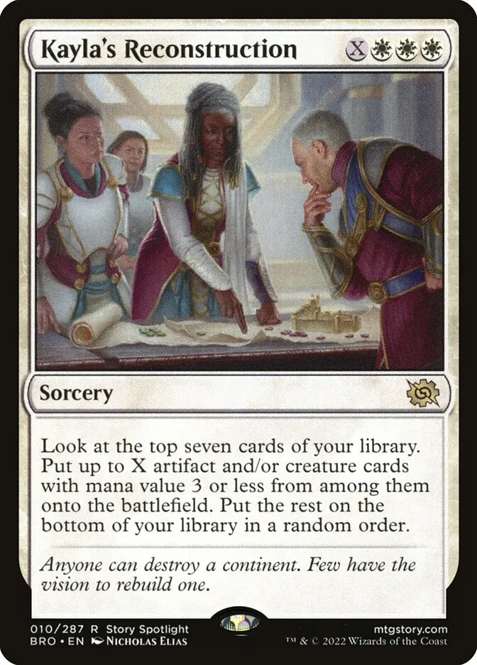 2022 The Brothers' War Kayla's Reconstruction rare #10 rare card image