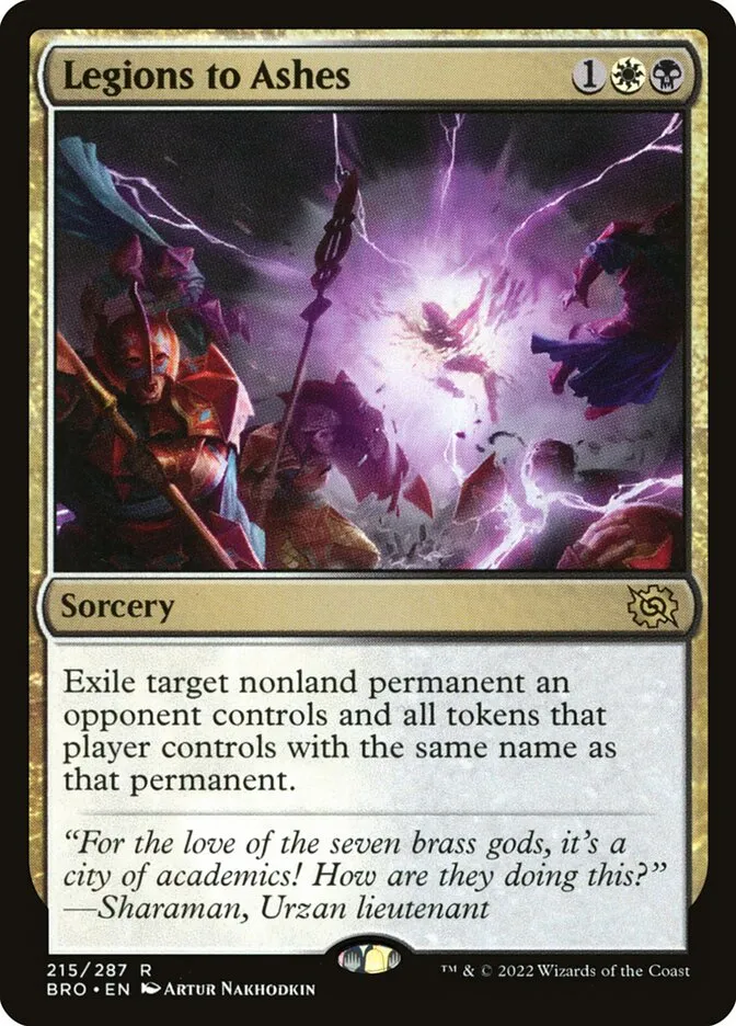 2022 The Brothers' War Legions to Ashes #215 rare card image