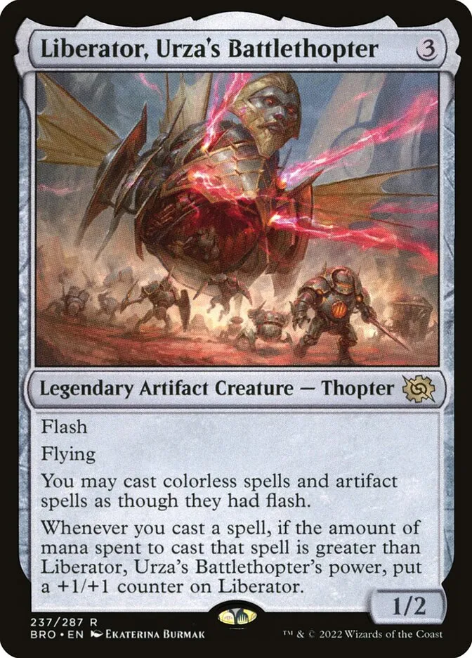 2022 The Brothers' War Liberator, Urza's Battlethopter #237 rare card image