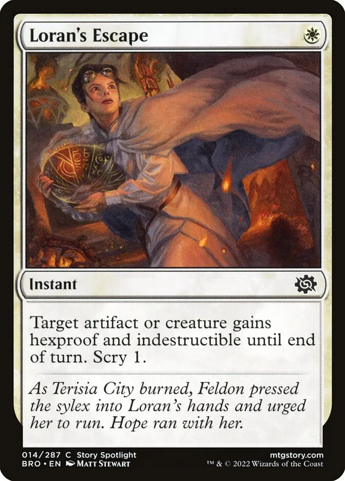 2022 The Brothers' War Loran's Escape common #14 common card image