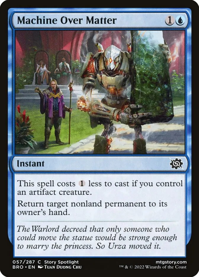 2022 The Brothers' War Machine Over Matter common #57 common card image