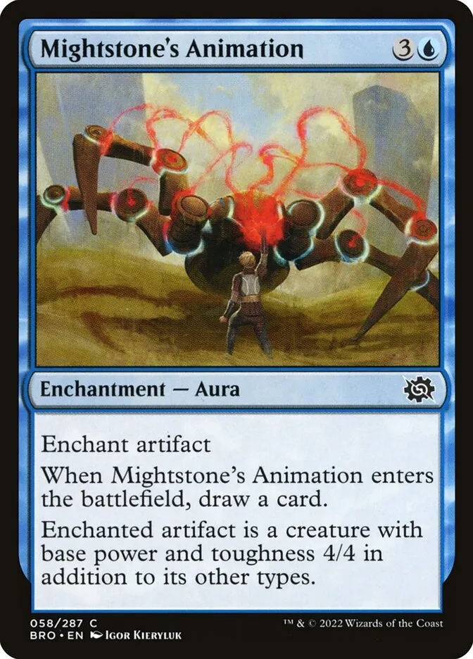 2022 The Brothers' War Mightstone's Animation common #58 common card image