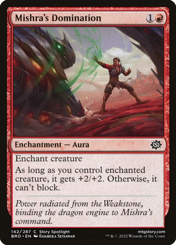 2022 The Brothers' War Mishra's Domination #142 common card image
