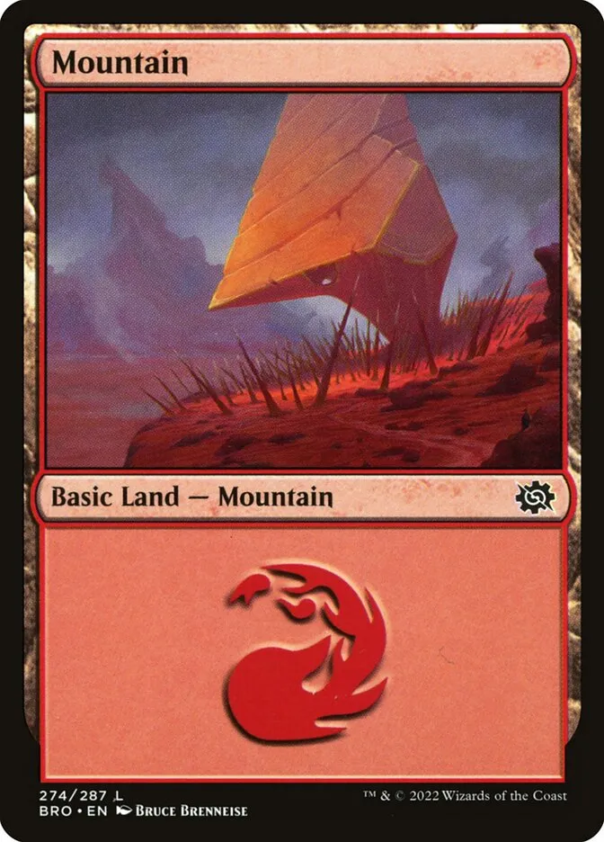 2022 The Brothers' War Mountain #274 common card image