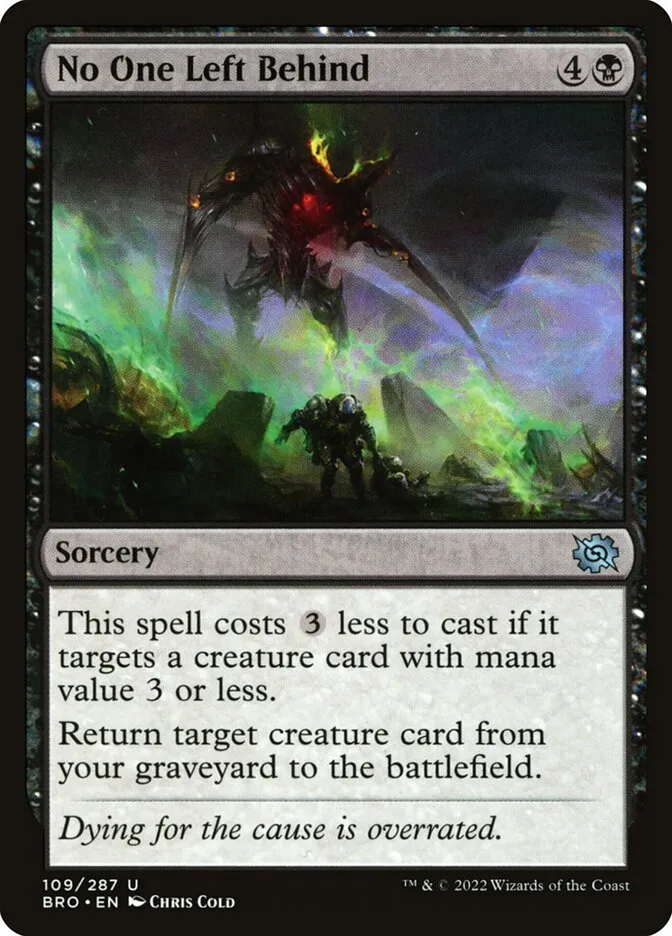 2022 The Brothers' War No One Left Behind #109 uncommon card image