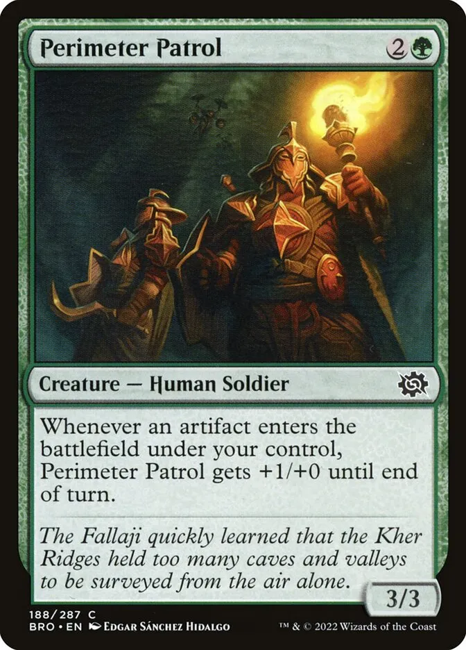 2022 The Brothers' War Perimeter Patrol #188 common card image