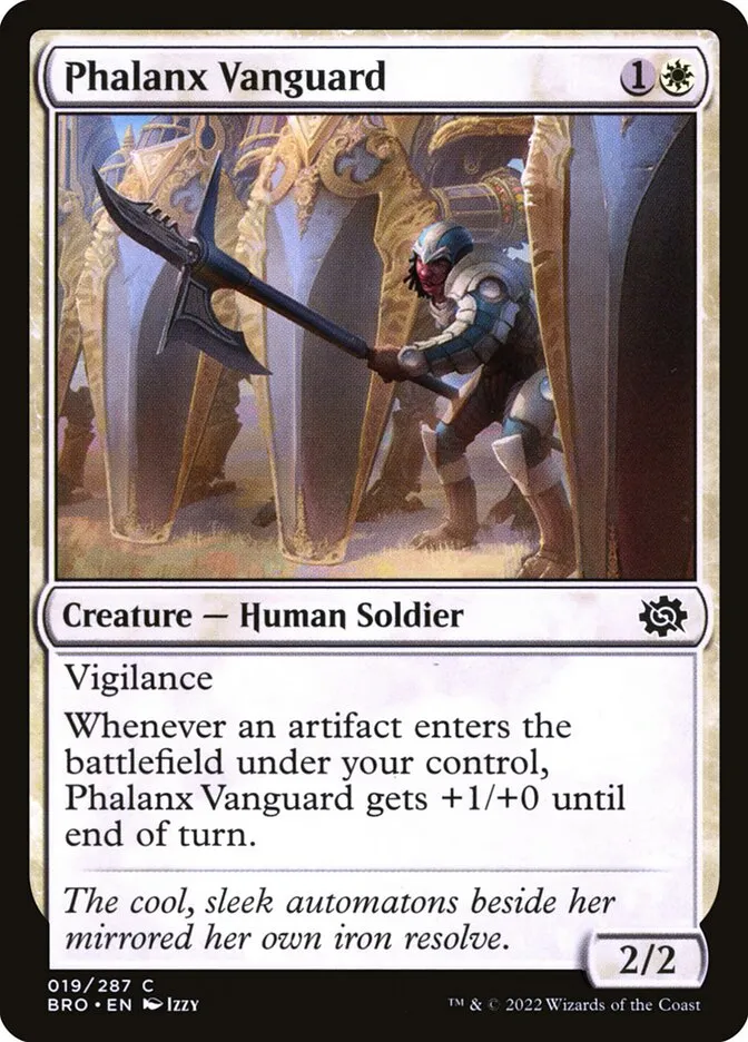 2022 The Brothers' War Phalanx Vanguard common #19 common card image