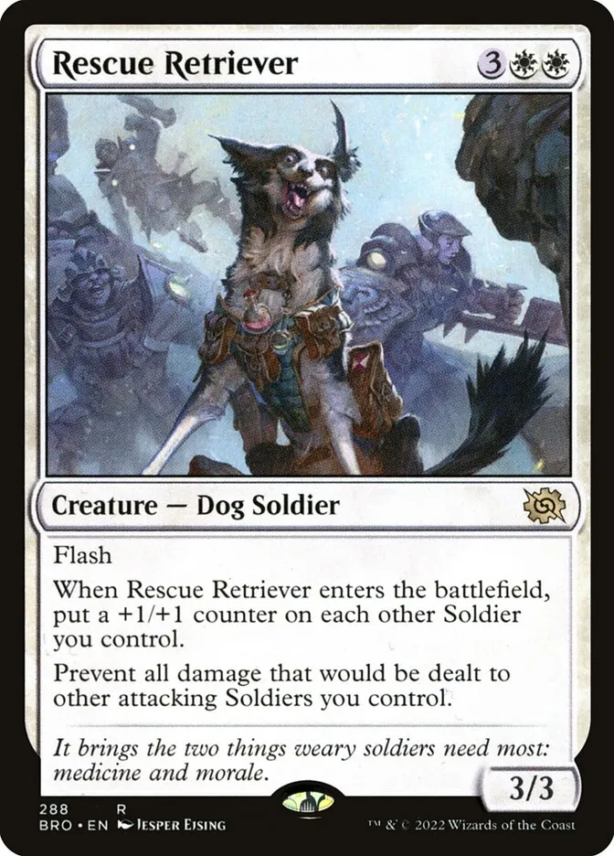 2022 The Brothers' War Rescue Retriever #288 rare card image