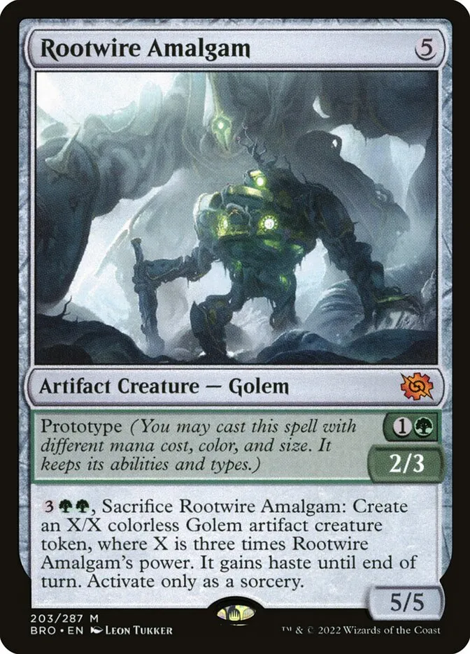 2022 The Brothers' War Rootwire Amalgam #203 mythic card image