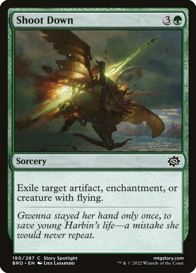 2022 The Brothers' War Shoot Down #190 common card image