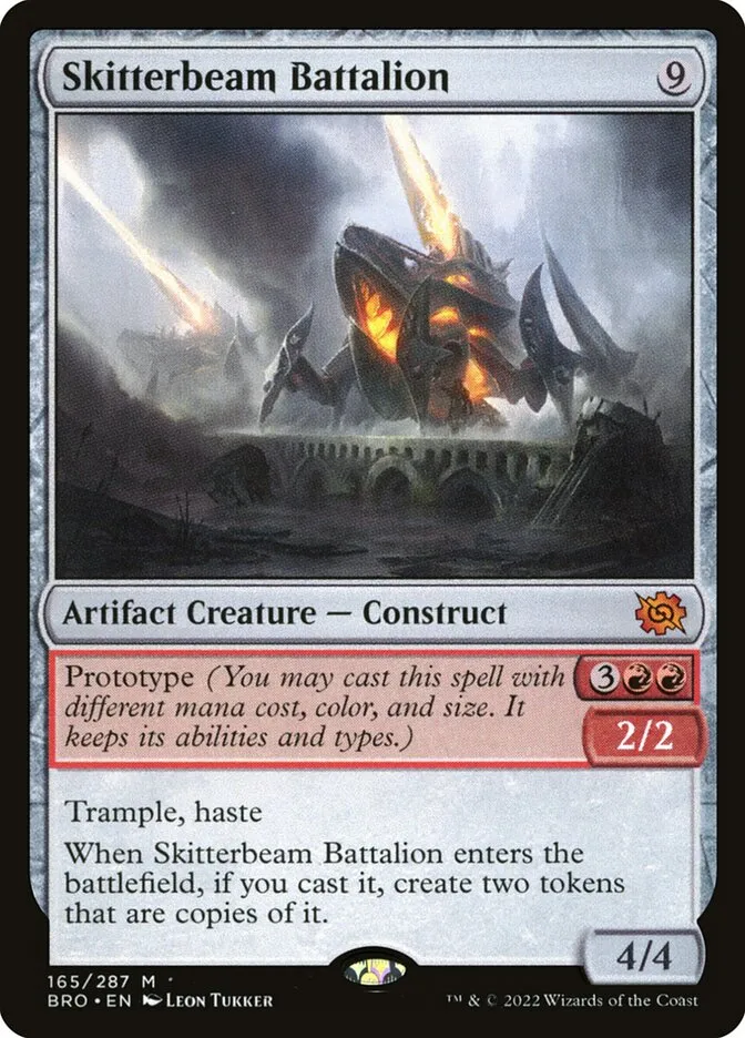 2022 The Brothers' War Skitterbeam Battalion #165 mythic card image