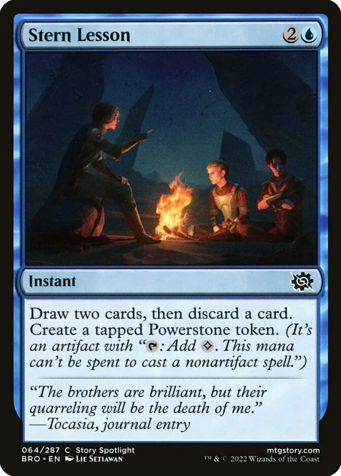 2022 The Brothers' War Stern Lesson common #64 common card image