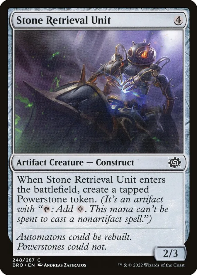2022 The Brothers' War Stone Retrieval Unit #248 common card image