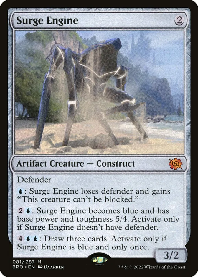 2022 The Brothers' War Surge Engine #81 mythic card image