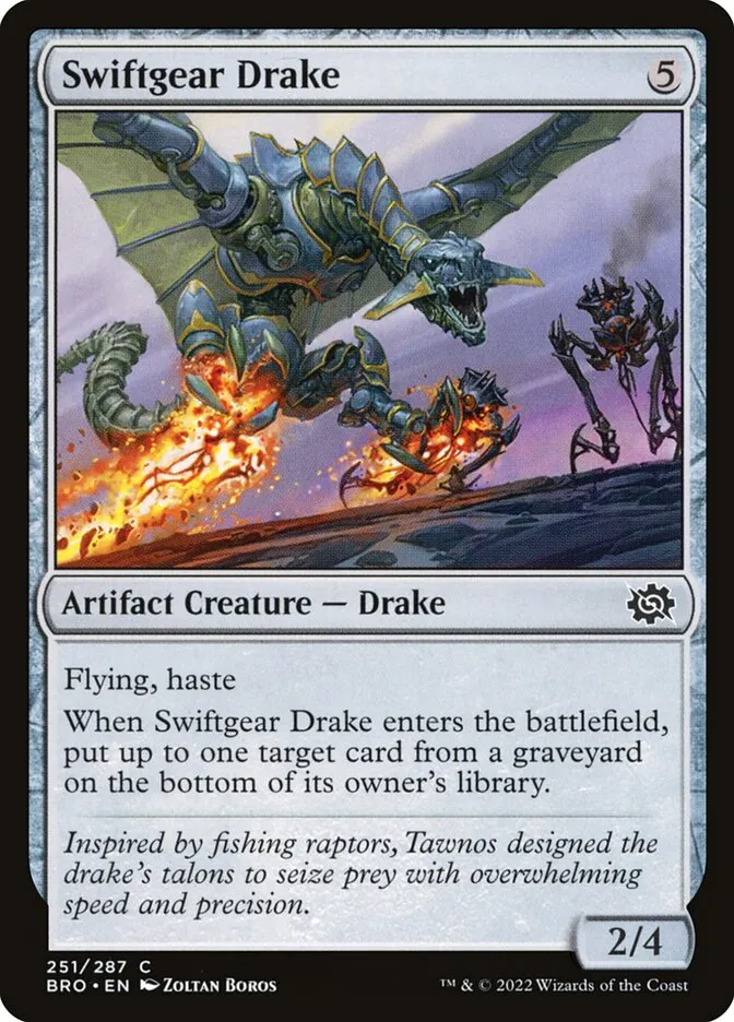 2022 The Brothers' War Swiftgear Drake #251 common card image