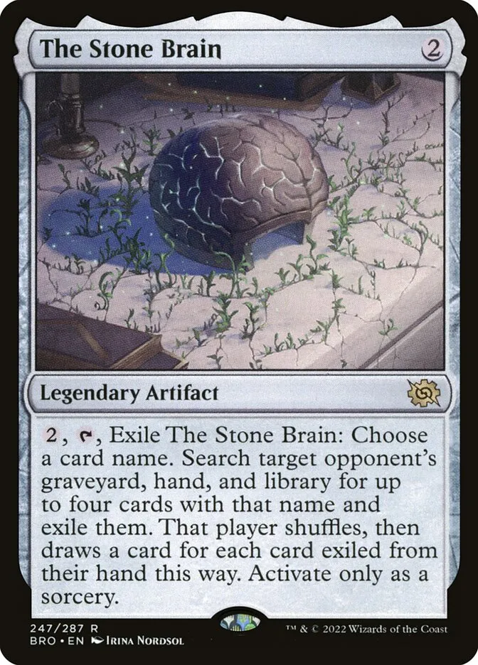 2022 The Brothers' War The Stone Brain #247 rare card image