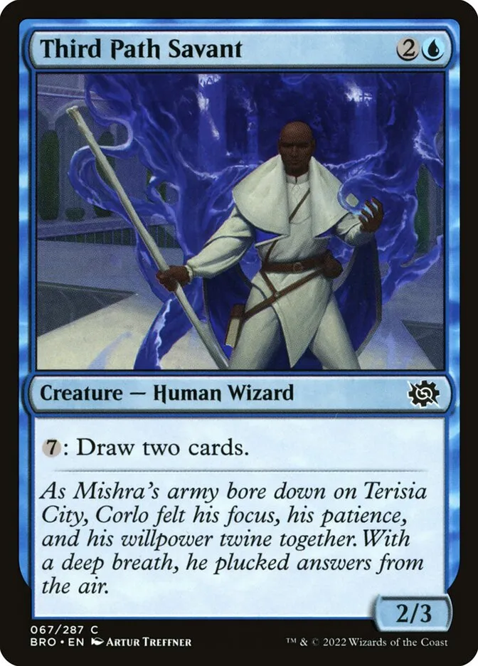 2022 The Brothers' War Third Path Savant common #67 common card image