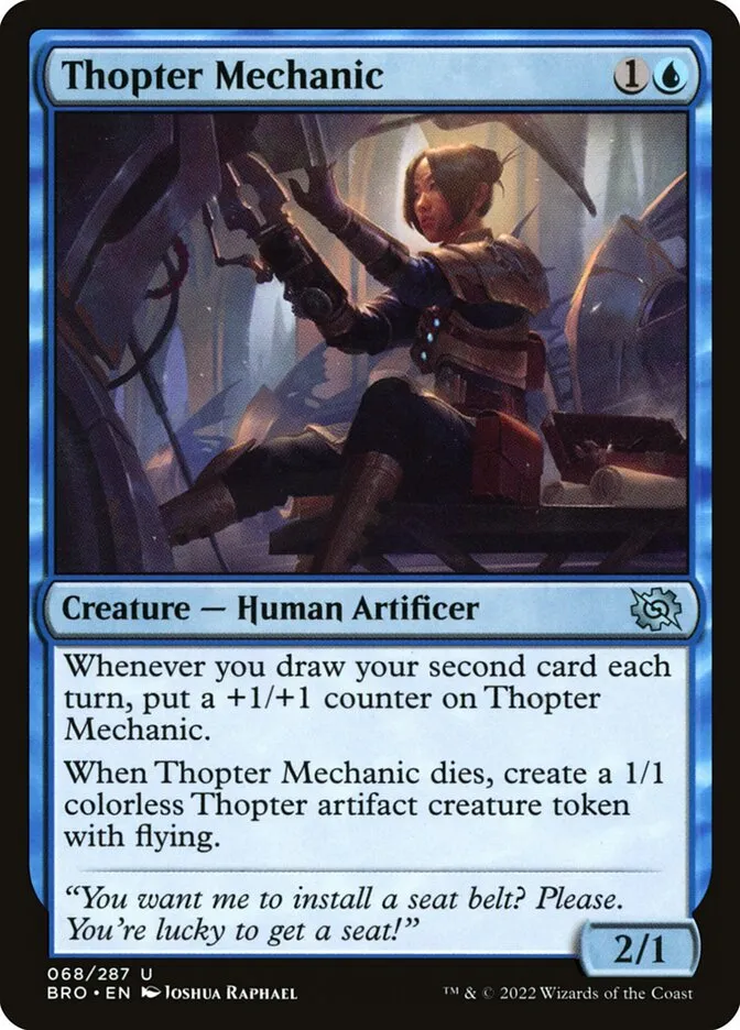 2022 The Brothers' War Thopter Mechanic uncommon #68 uncommon card image