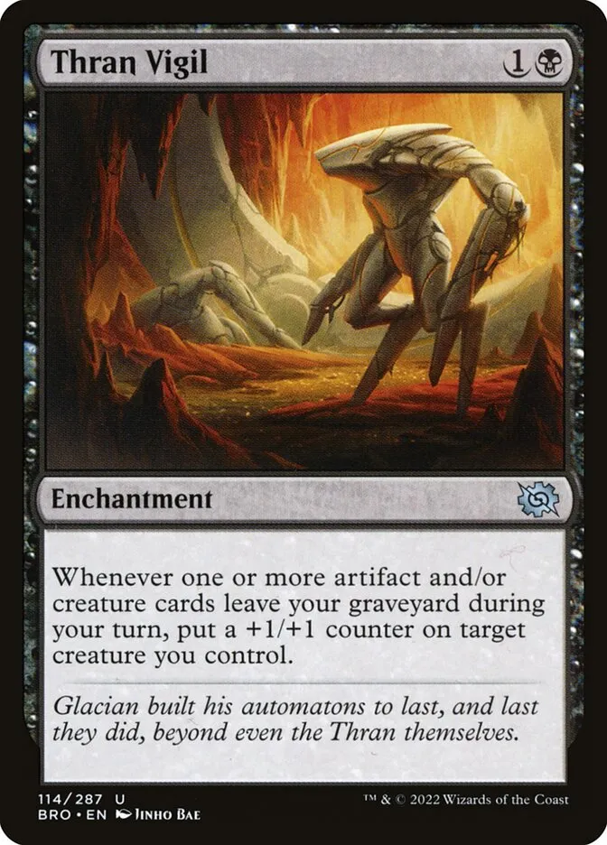 2022 The Brothers' War Thran Vigil #114 uncommon card image