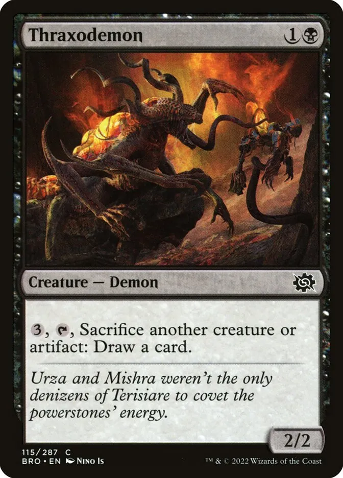 2022 The Brothers' War Thraxodemon #115 common card image