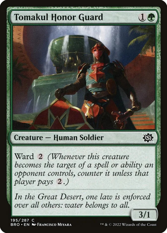 2022 The Brothers' War Tomakul Honor Guard #195 common card image