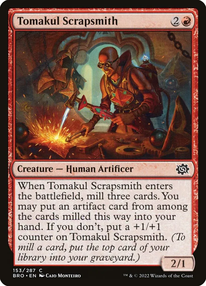 2022 The Brothers' War Tomakul Scrapsmith #153 common card image