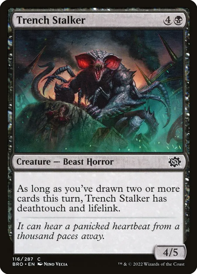 2022 The Brothers' War Trench Stalker #116 common card image
