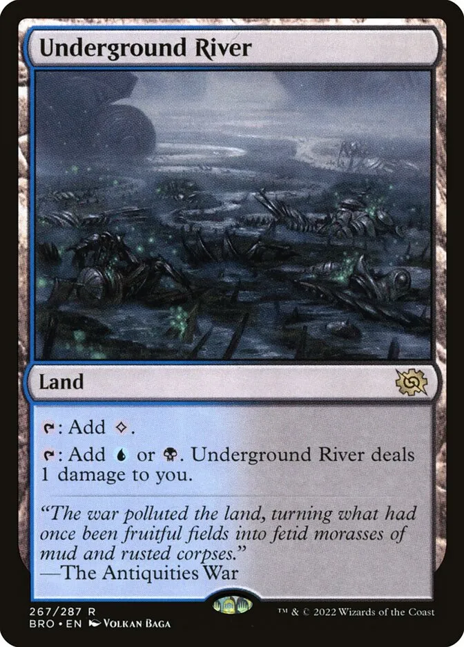 2022 The Brothers' War Underground River #267 rare card image