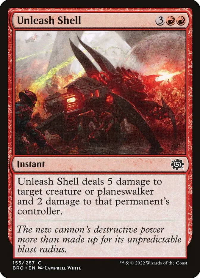 2022 The Brothers' War Unleash Shell #155 common card image